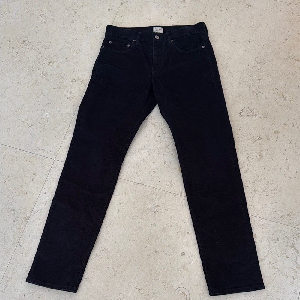 J. Crew Men’s Authentic Navy blue corduroy pants size 29W x 31L